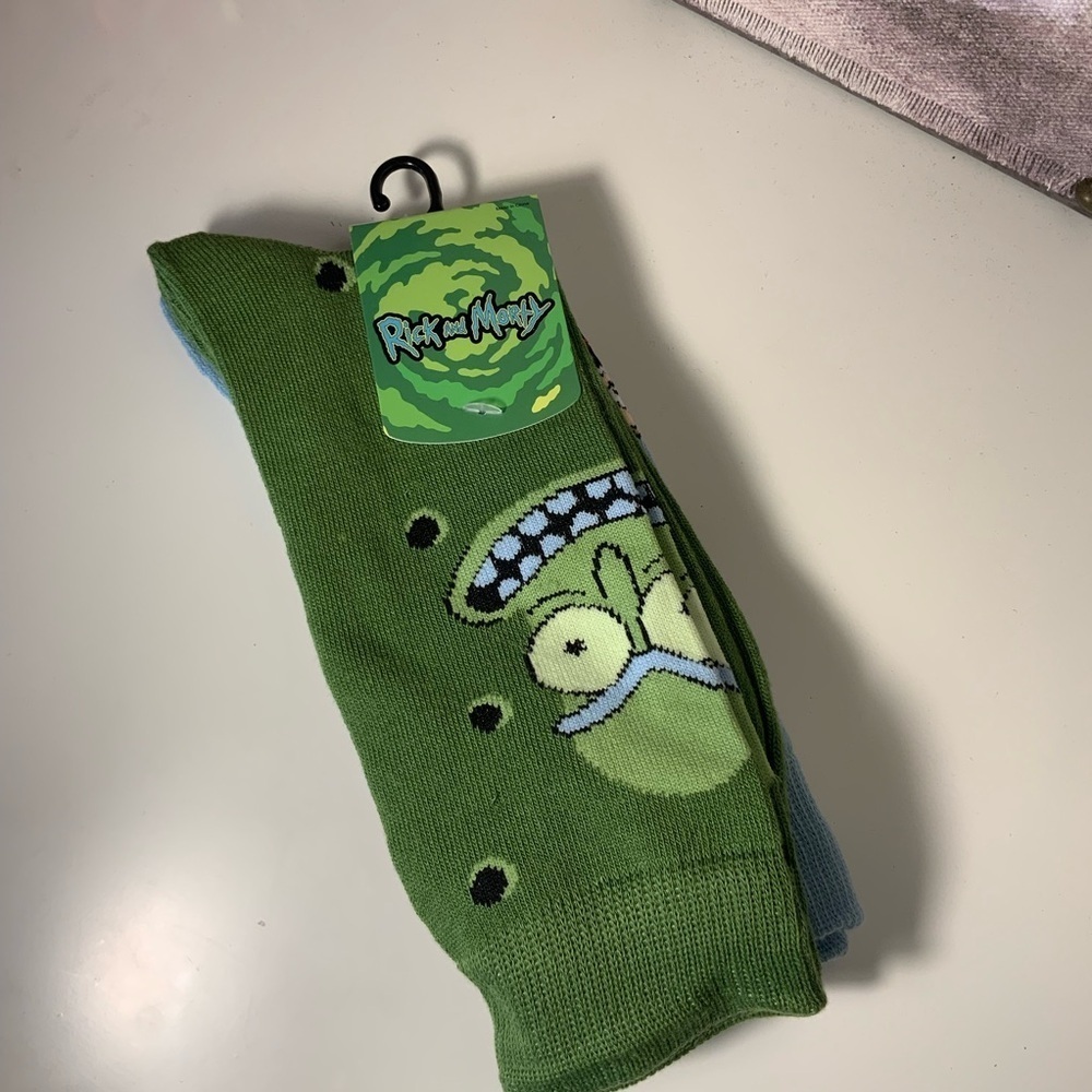2 Pair of Novelty Gift Socks Rick & Morty NWT